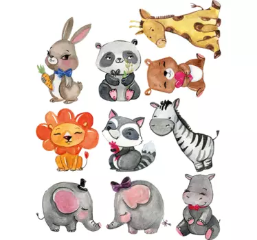 Naklejki - Zestaw Zwierząt - TenStickers