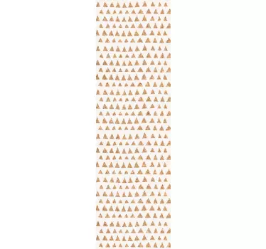 Naklejka na drzwi Trójkąty z imitacji korka - TenStickers