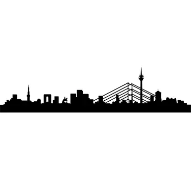 Naklejka dekoracyjna Dusseldorf - TenStickers