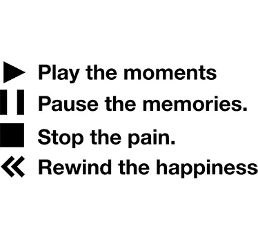 Naklejka 'Play the moments' - TenStickers