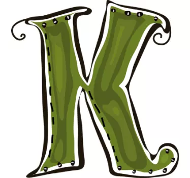 Naklejka literka K - TenStickers