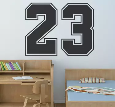 Naklejka dekoracyjna Jordan 23 - TenStickers