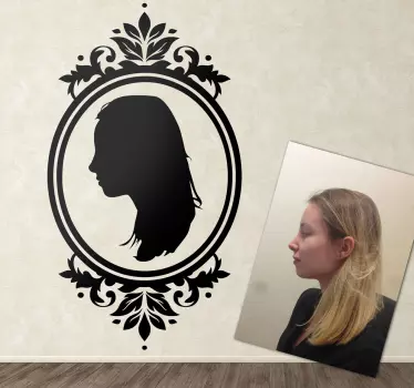 Naklejka dekoracyjna portret profilowy - TenStickers
