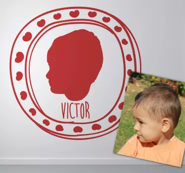 Naklejka dziecięca podobizna - TenStickers
