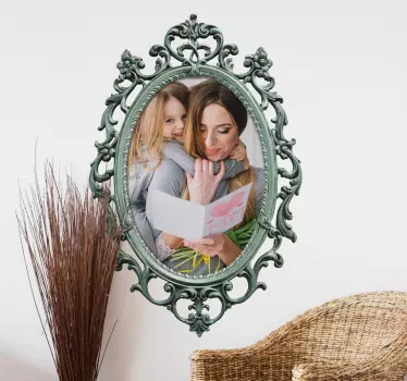 Naklejka ścienna personalizowane lustro w stylu vintage - TenStickers