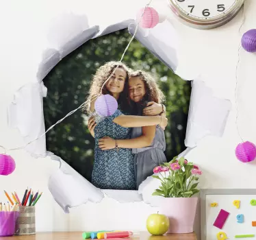 Naklejka na ścianę 3d dziura - TenStickers