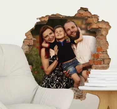 Naklejka na ścianę 3d do salonu - TenStickers
