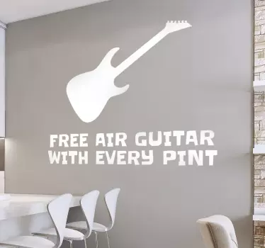 Naklejka Free air Guitar - TenStickers