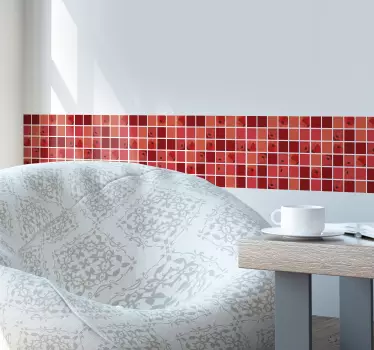 Naklejka na ścianę do kuchni Czerwone kwiaty - TenStickers