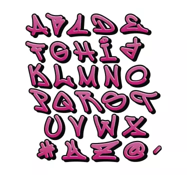 Naklejka personalizowana Graffiti dla dziewcząt - TenStickers