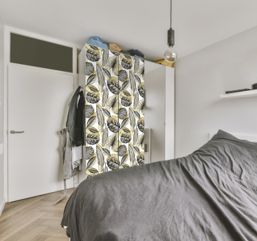 Naklejka meblowa eleganckie rośliny tropikalne - TenStickers