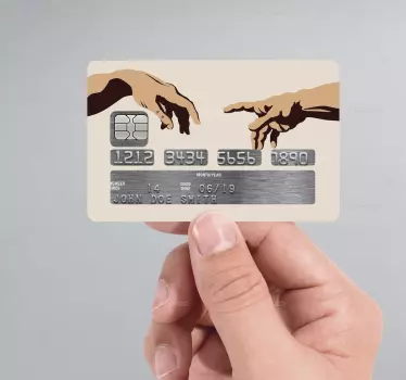 Naklejka na kartę kredytową Michał Anioł - TenStickers