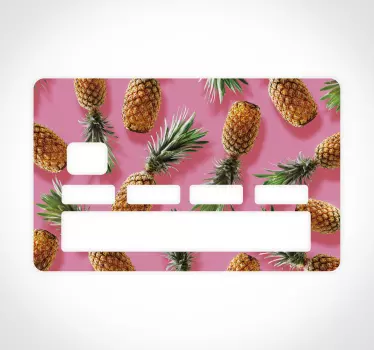 Naklejka na kartę w ananaski - TenStickers