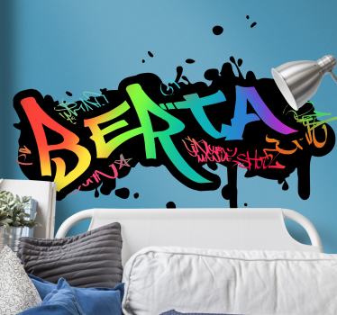 Naklejka na ścianę dla dzieci w formie graffiti - TenStickers