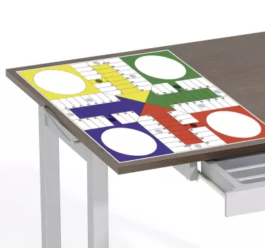 Naklejka meblowa gra parcheesi - TenStickers