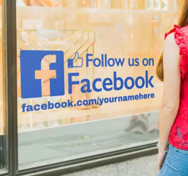 Naklejka biznesowa Facebook - TenStickers