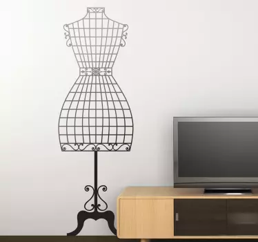 Naklejka na ścianę klasyczny manekin - TenStickers