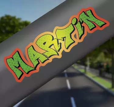 Spersonalizowana naklejka na rower w stylu graffiti - TenStickers