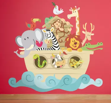 Naklejka na ścianę dla dzieci Arka Noego - TenStickers