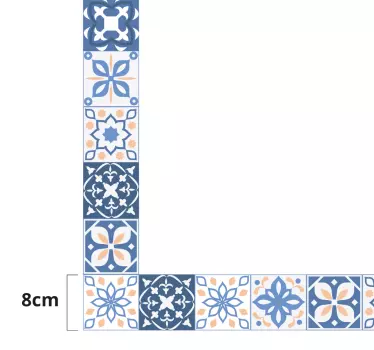 Naklejka na lustro kafelkowa ramka - TenStickers