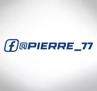 Naklejka na samochód wyścigi na facebooku - TenStickers