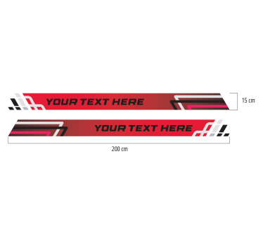 Naklejka na samochód zestaw pasków w stylu wyścigowym - TenStickers