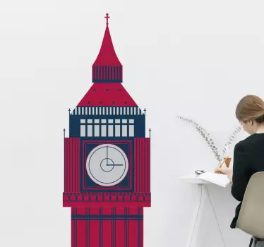 Naklejki na ścianę do salonu Big Ben - TenStickers