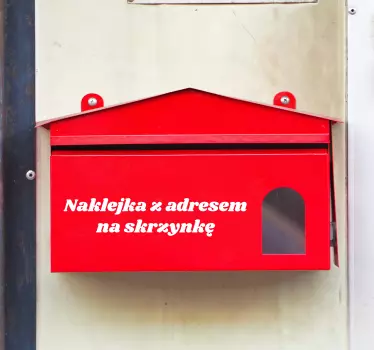 Naklejka na ścianę do garażu Adres na skrzynkę pocztową - TenStickers