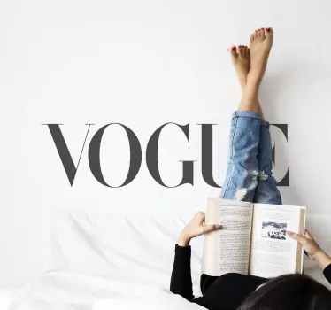 Cytat na ścianę Vogue - TenStickers