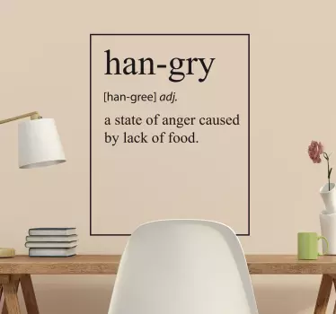 Dekoracja Han-gry - TenStickers