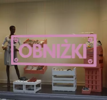 Dekoracja obniżki - TenStickers