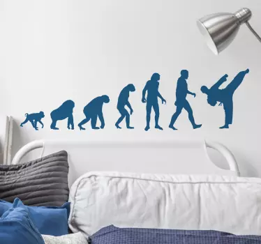 Dekoracja ścienna Ewolucja karate - TenStickers