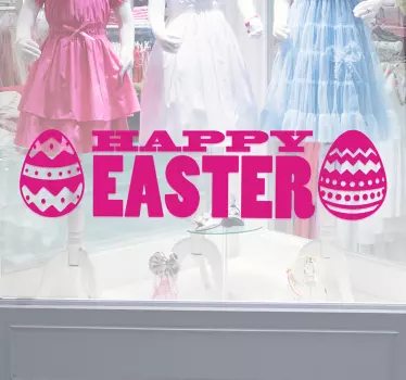 Dekoracja tekst Happy Easter - TenStickers
