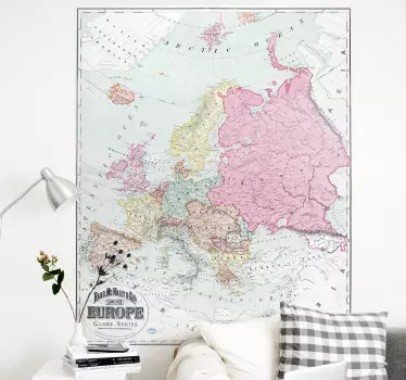 Fototapeta mapa Europy w 1900 roku - TenStickers