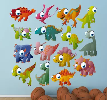 Kolekcja naklejek dinozaury - TenStickers