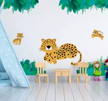 Lampart mały i duży - TenStickers
