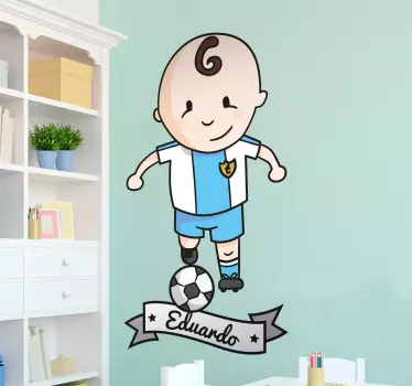 Mały piłkarz Naklejka Ścienna - TenStickers