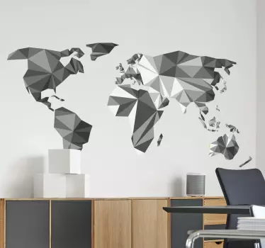 Naklejka na ścianę mapa świata gradient - TenStickers