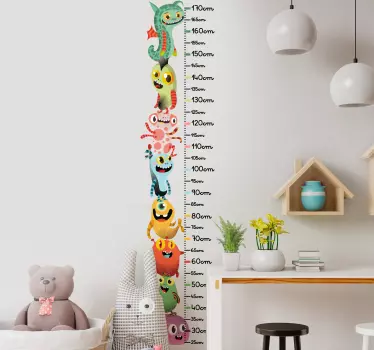 Miarka naklejka stos potworów - TenStickers