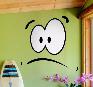 Naklejak na ścianę twarz - TenStickers