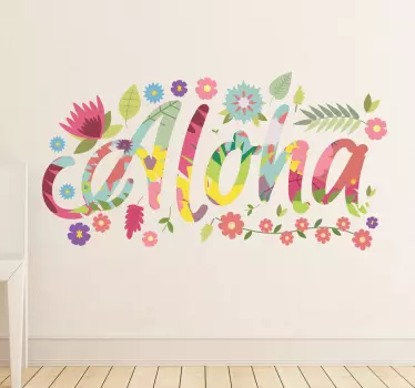Naklejka na ścianę hawaje Aloha - TenStickers