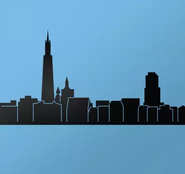 Naklejka Antwerpia panorama miasta - TenStickers