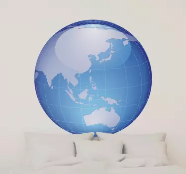 Naklejka Azja i Oceania - TenStickers