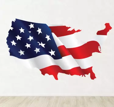 Naklejka barwy narodowe USA - TenStickers