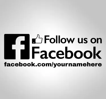 Naklejka biznesowa Facebook - TenStickers