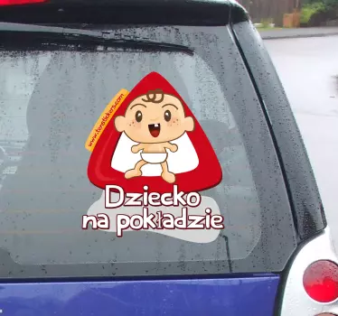 Naklejka bobas na pokładzie - TenStickers