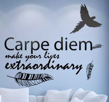 Naklejka Carpe Diem make your lives - TenStickers