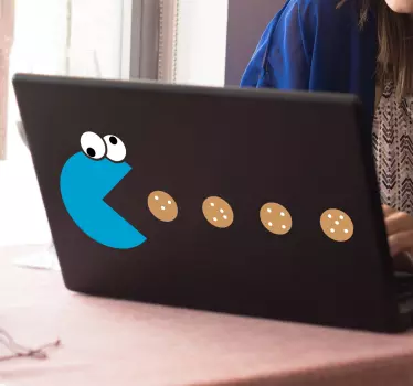 Naklejka Ciasteczkowy potwór pożerający ciastka - TenStickers