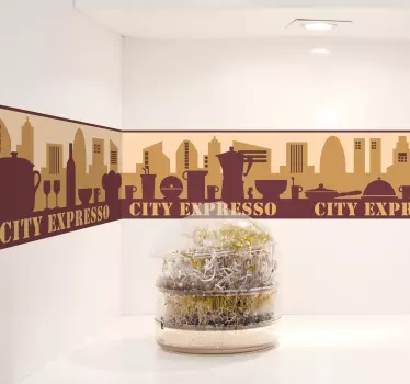 Naklejka city expresso - TenStickers