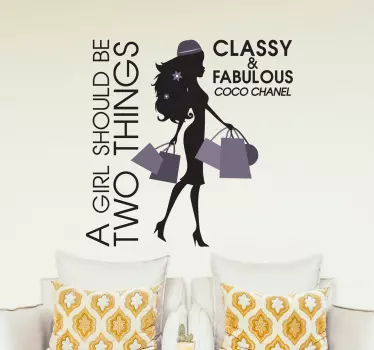 Naklejka Classy & Fabulous - TenStickers